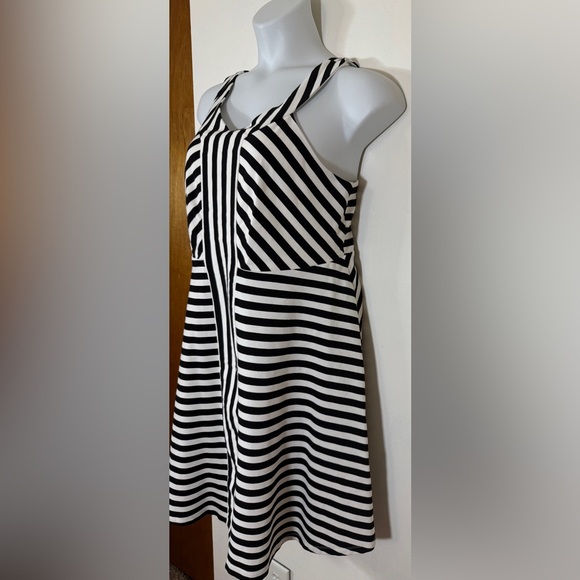Torrid Black White Stripes Sleeveless Fit & Flare Skater Dress 
SKU0246 - Picture 4 of 10